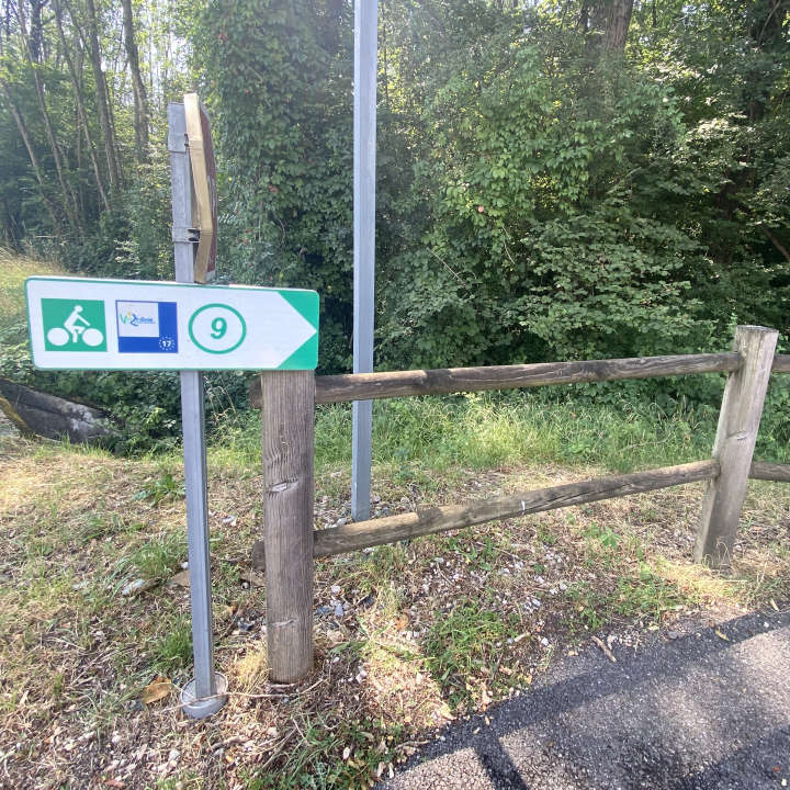 Panneau de la via Rhôna