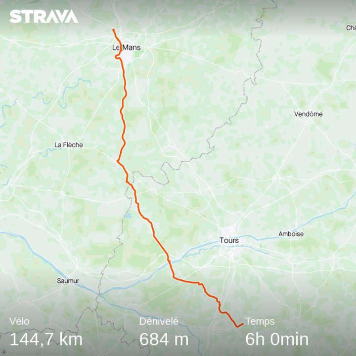 Carte de la 5ème étape