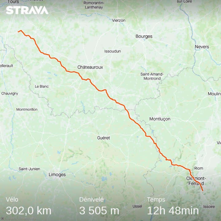 Carte de la 6ème étape