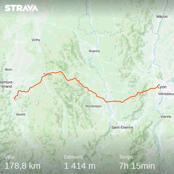 Carte de la 7ème étape