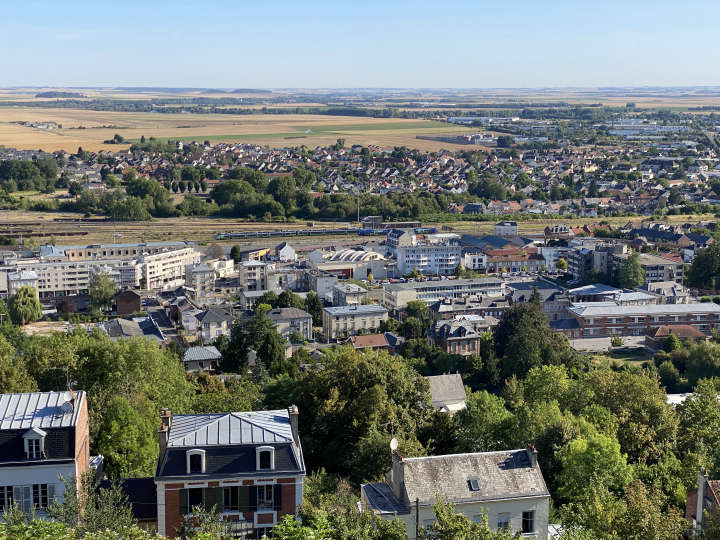 Vue depuis Laon vers le Nord