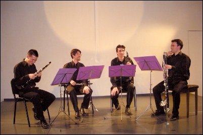 Le quatuor de clarinettes Turbulences