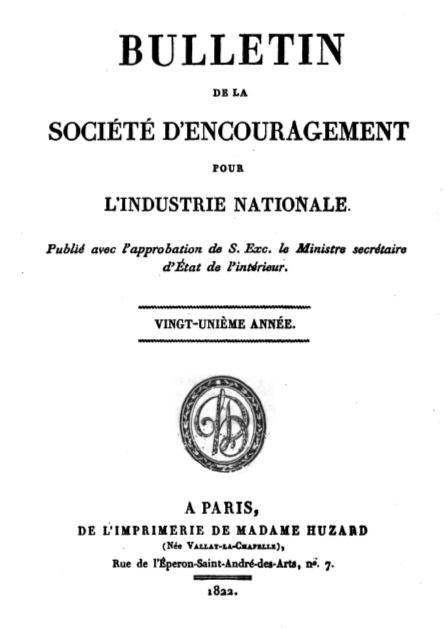 Bulletin de la société d'encouragement pour l'industrie nationale