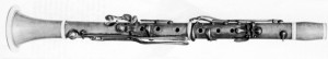 Clarinette à 13 clés datant de 1820 environ, proche du modèle de Müller.