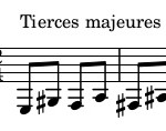 Intervalles chromatiques pour la clarinette