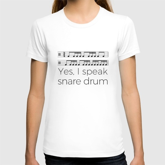 i-speak-snare-drum-tshirts