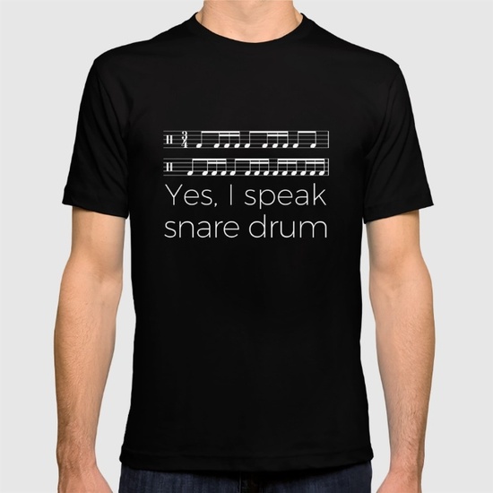 yes-i-speak-snare-drum-tshirts