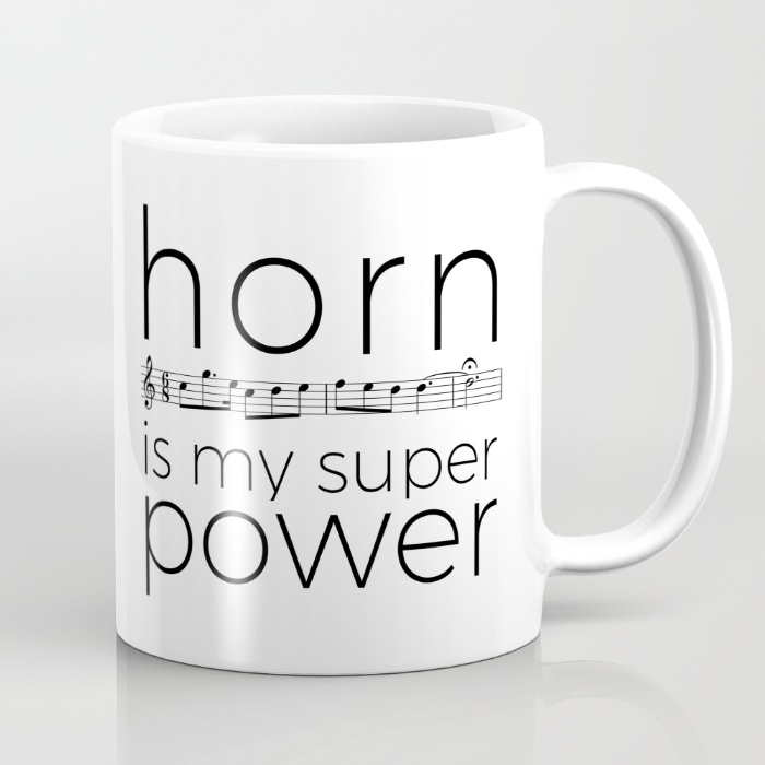 horn-is-my-super-power-white-mugs