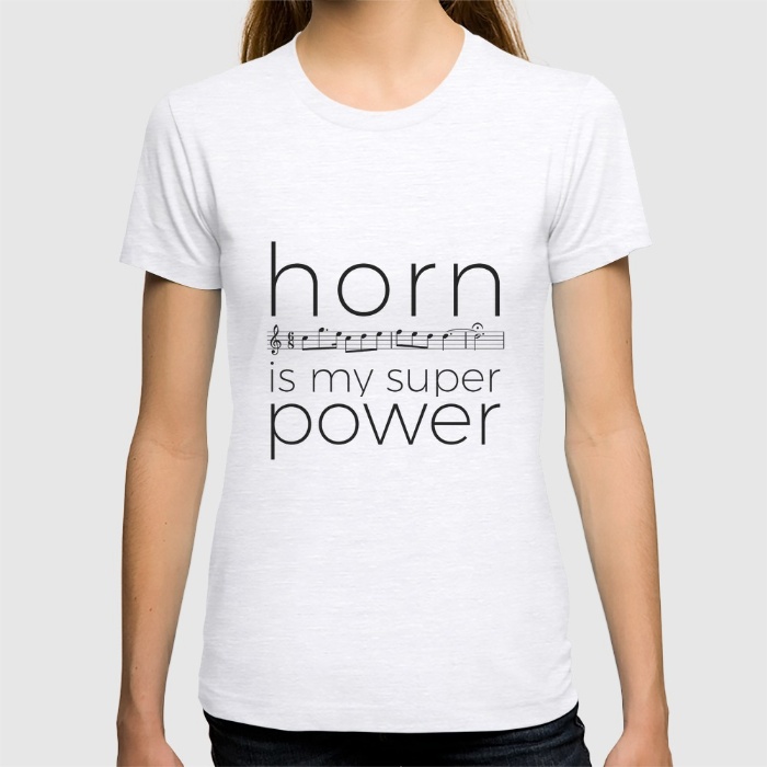 horn-is-my-super-power-white-tshirts