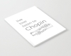 Live, love, listen to Chopin Classical music notebook