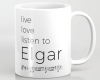 Live, love, listen to Elgar Classical music mug