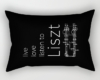 Live, love, listen to Liszt Classical music rectangular pillow