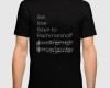 Live, love, listen to Rachmaninoff Classical music t-shirt