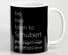Live, love, listen to Schubert Classical music mug