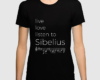 Live, love, listen to Sibelius Classical music t-shirt