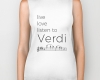 Live, love, listen to Verdi Classical music biker tank top