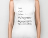 Live, love, listen to Wagner Classical music biker tank top