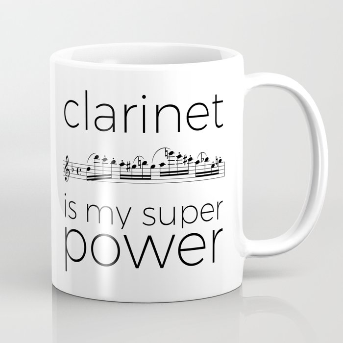Clarinet is my super power! Mug inspired by Spohr.
